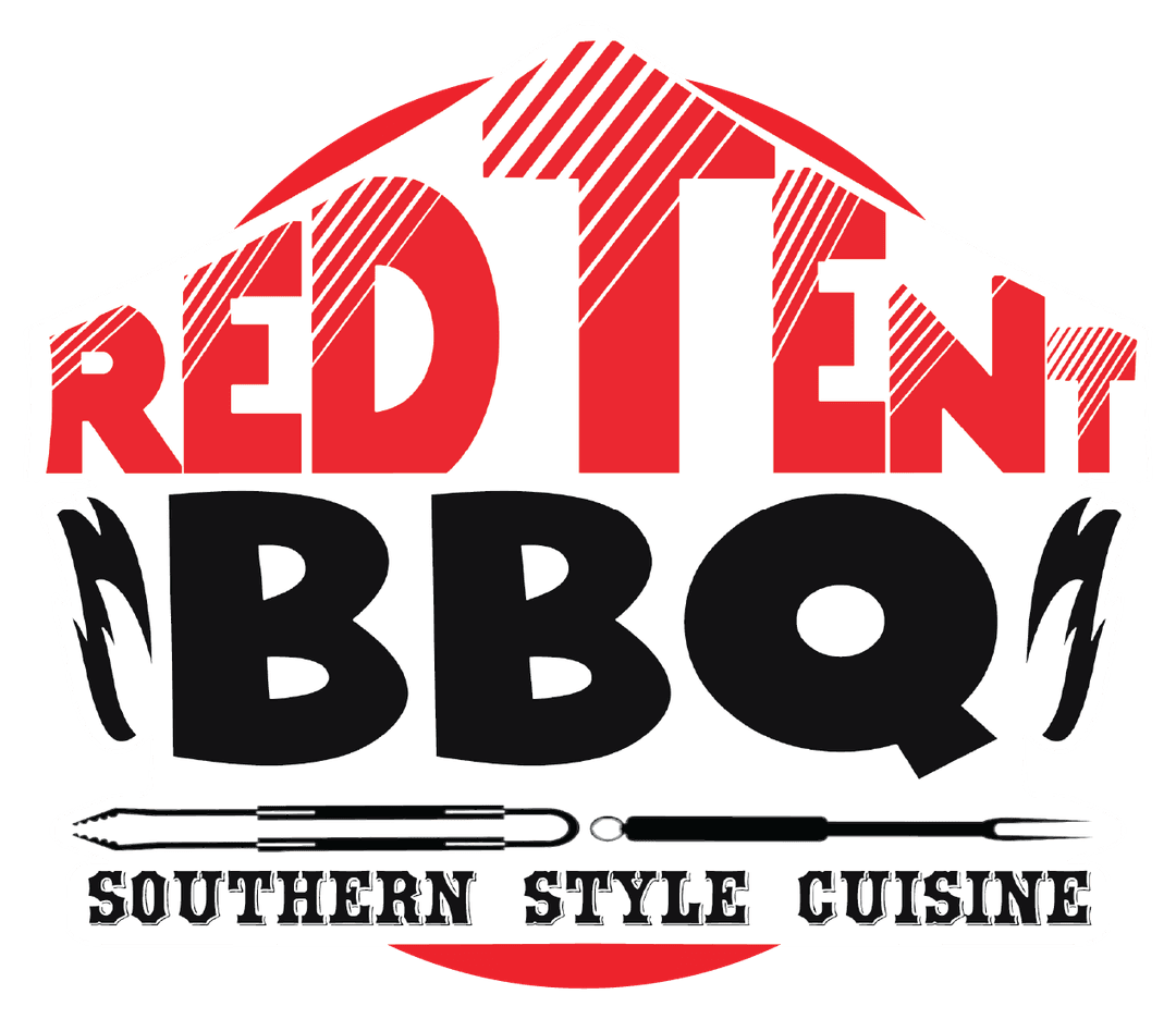 RED TENT BBQ Southern Style Cuisine exact logo